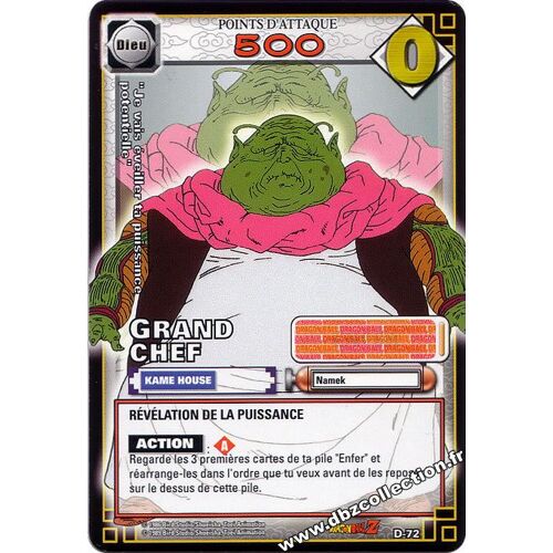 Dragon Ball Z Serie 5 D-72 Grand Chef Vf