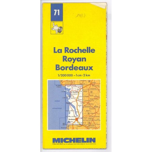 Carte Michelin N 71 : La Rochelle-Bordeaux