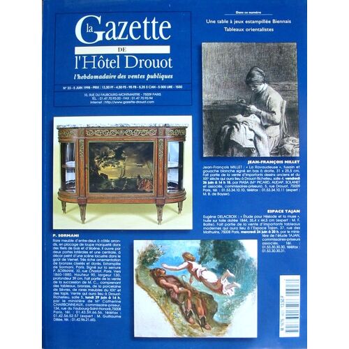 Gazette De L'hôtel Drouot N° 23 : Du 5 Juin 1998
