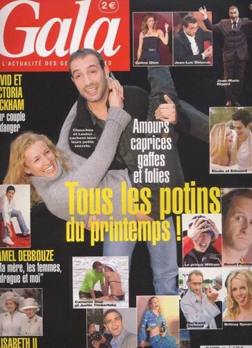 Gala / 14-04-2004  N° 566 : Johnny Depp (3p) - Brad Pitt (2p) - Anastacia (1p) - Carmen Electra (2p) - David Et Victoria Beckham (1p) - Jamel Debbouze (3p)