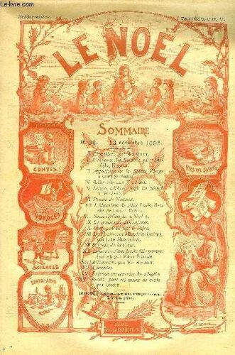 Le Noël N° 86 - Chevaliers Par Nouvelet, L Enfance Des Saints : Saint Stanislas Kostka, Apparition De La Sainte Vierge A Saint Stanislas, Lettres Célèbres, Mgr De Ségur A L Élève C, Pensée De Nadaud(...)