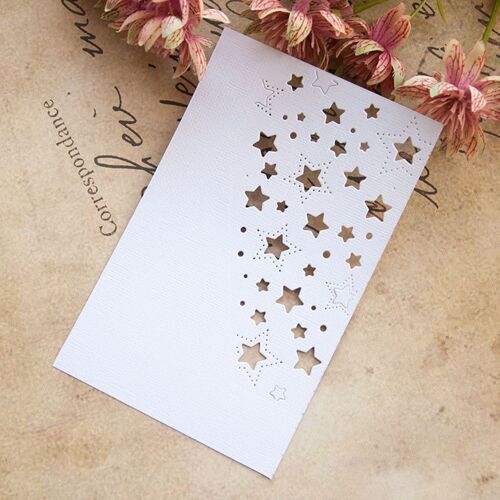 Xm Pochoir De Découpe En Métal Modèle Étoile Matrice De Découpe En Métal Bricolage Pochoir Décoratif Pour Scrapbooking Carte Artisanale Modèle Pour Pochoirs