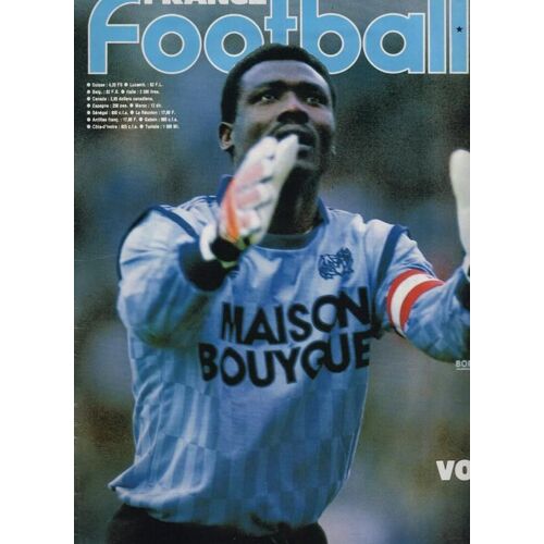 France Football  N° 2148 : Bell Marseille Om  - Reportage Photo Presentation Finale Coupe France 1987 Contre Girondins Bordeaux