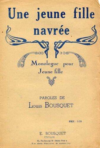 Une Jeune Fille Navrée - Monologue Pour Jeune Fille