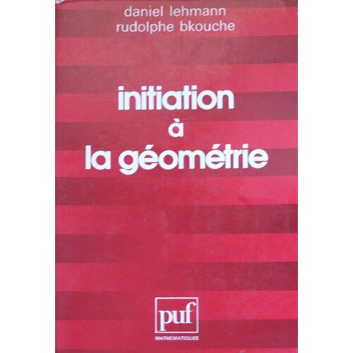 Initiation À La Géométrie