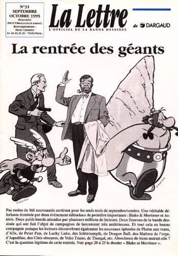La Lettre, L'officiel De La Bande Dessinée N° 31 : La Rentrée Des Géants