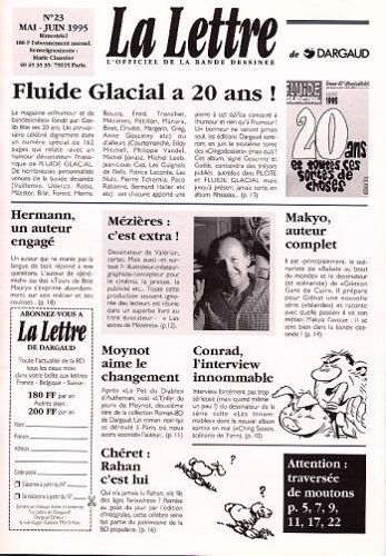 La Lettre, L'officiel De La Bande Dessinée N° 23 : Fluide Glacial A 20 Ans