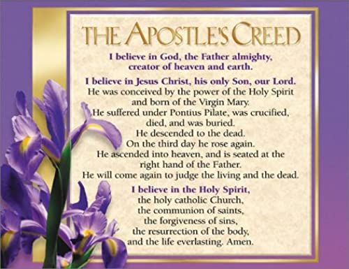 Apostles Creed Laminated Wall Chart