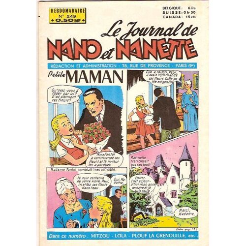Le Journal De Nano Et Nanette  N° 249