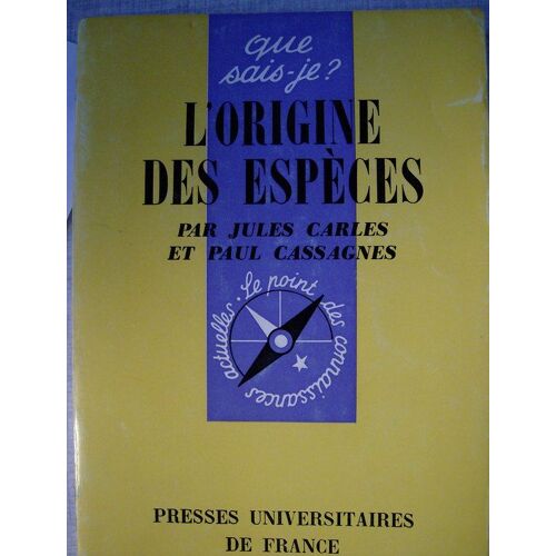 L'origine Des Espèces