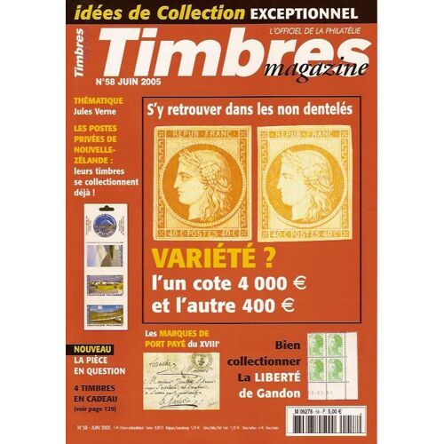 Timbres Magazine N° 58 : S'y Retrouver Dans Les Non-Denteles