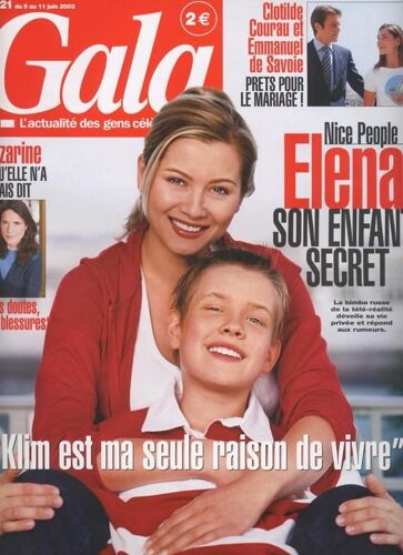 Gala / 05-06-2003  N° 521 : Clotilde Courau (2p) - Jenifer (1p) - Renée Zellwegger (1p) - Ricky Martin (2p) - Francis Lalanne (2p) - Mazarine Pingeot (4p)