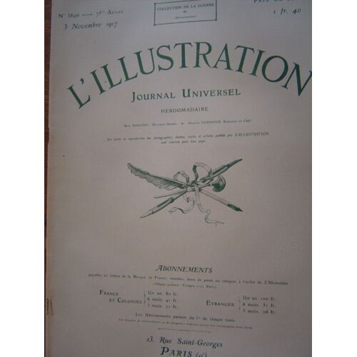 Illustration (L') N°3896 Du 03-11-1917