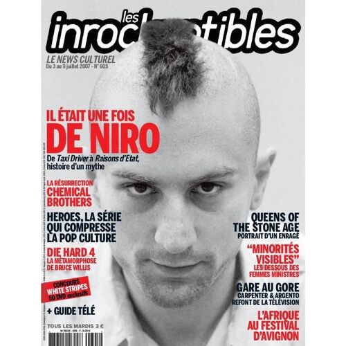 Les Inrockuptibles  N° 605 : Il Était Une Fois De Niro - Chemical Brothers - Heroes - Die Hard 4 - Queens Of The Stone Age - L'afrique À Avignon