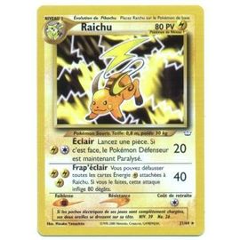 Pokemon Francaise Neo Révélation Édition 2 ( Ed 2 ) Rare N° 21/64 Raichu