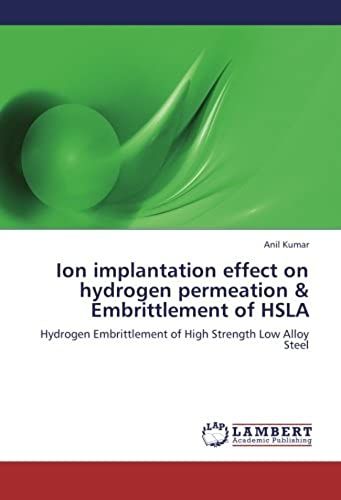 Ion Implantation Effect On Hydrogen Permeation & Embrittlement Of Hsla