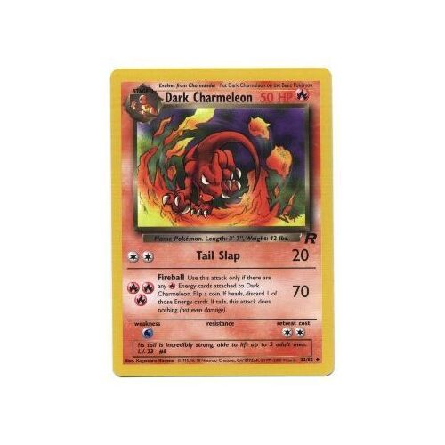 Pokemon Promo Carte Us - Promo W - ( Avec Un W Doré À Coté Du Sigle De La Série ) N° 32/82 Dark Charmeleon