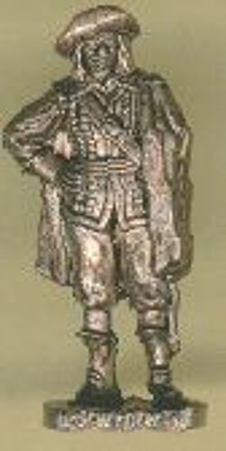 Figurine Kinder Metal- Série Mousquetaires Français De 1670- N°1