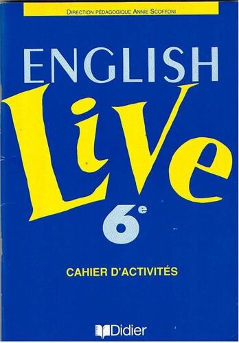English Live 6e Cahier
