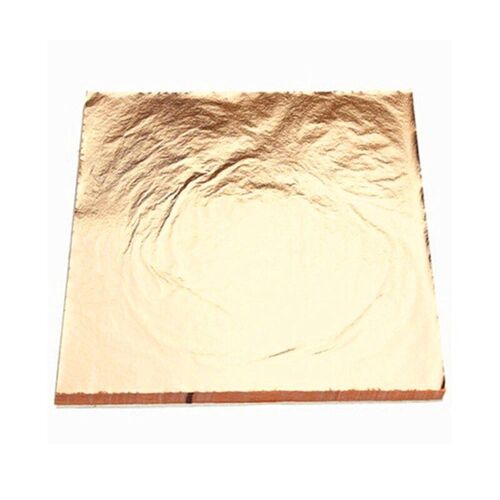 100sheets Imitation Or Feuille De Cuivre Feuille Papier Dorure Art Artisanat 14x14cm