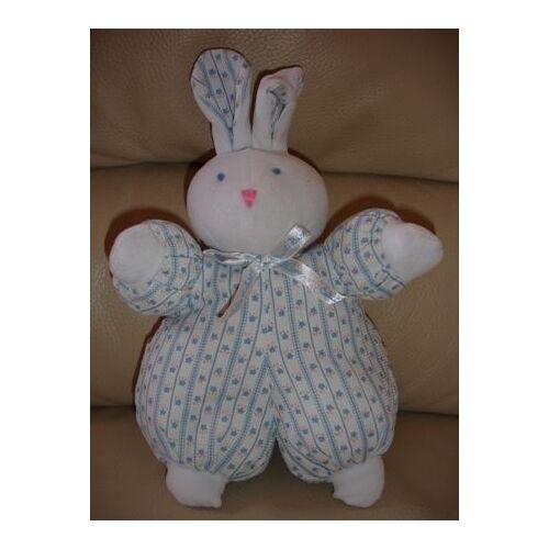 Calin Et Bisou - Doudou Lapin Bleu