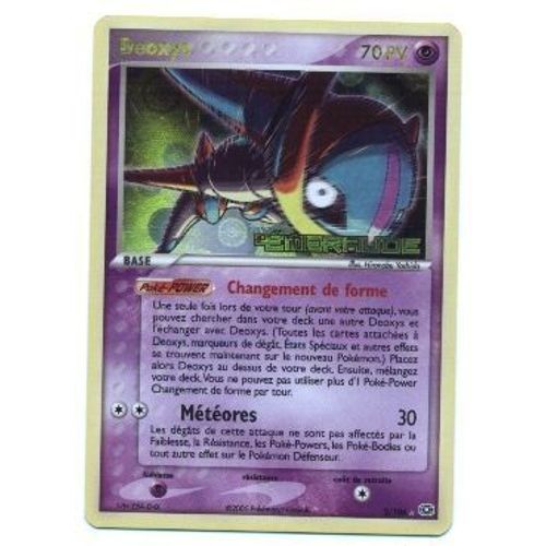 Pokemon Francaise Ex Emeraude Holo Titre Or N° 2/106 Deoxys