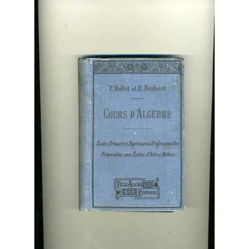 Cours D'algebre
