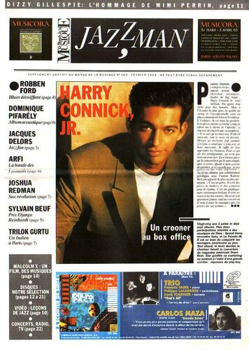 Jazzman  (Le Monde De La Musique)  N° 163 : Harry Connick Jr / Robben Ford