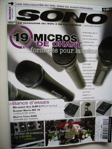 Sono Magazine  N° 287 : Janvier 2004