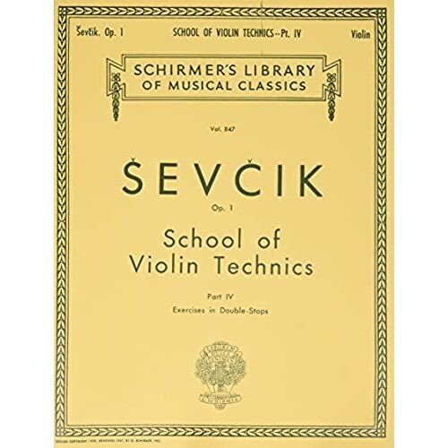 School Of Violin Technics, Op. 1 - Book 4