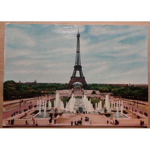 Carte Postale France Paris La Tour Eiffel 1970 10,7/15 Cm