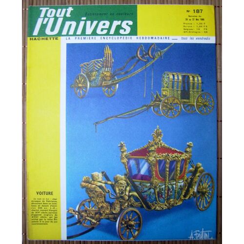 Tout L'univers N° 187 Du 20 Au 27 Mai 1966 Série Verte