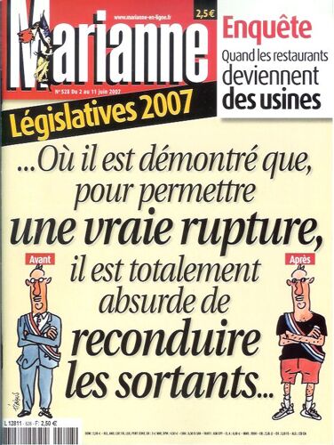 Marianne  N° 528 : Législatives 2007