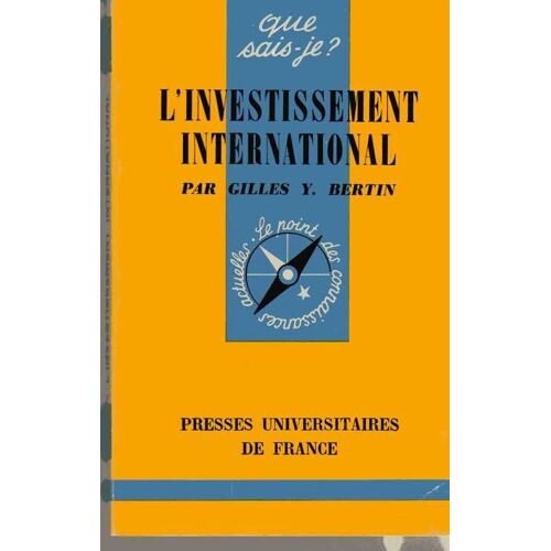 L'investissement International