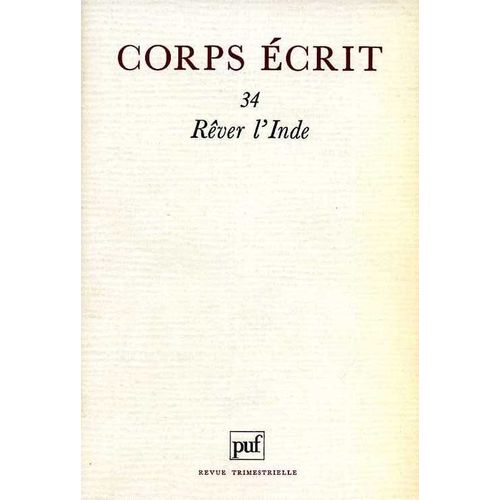 Corps Ecrit N.34 Rever L'inde