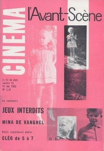Jeux Interdits L'avant-Scène Cinéma N° 15