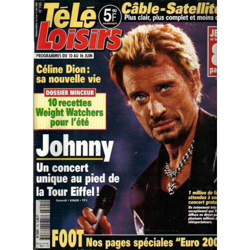 Télé Loisirs Hallyday Johnny N° 745