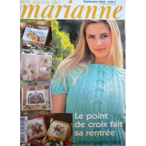 Les Idees De Marianne N° 92 : Le Point De Croix Fait Sa Rentree