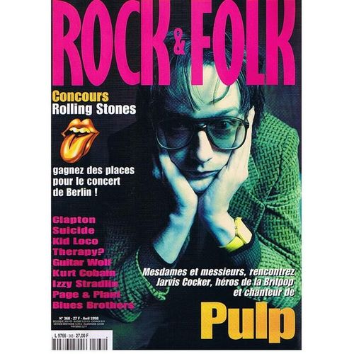 Rock And Folk N° 368 - Pulp, Clapton, Suicide