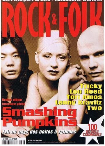 Rock And Folk N° 370 : Smashing Pumpkins, Tricky, Lou Reed
