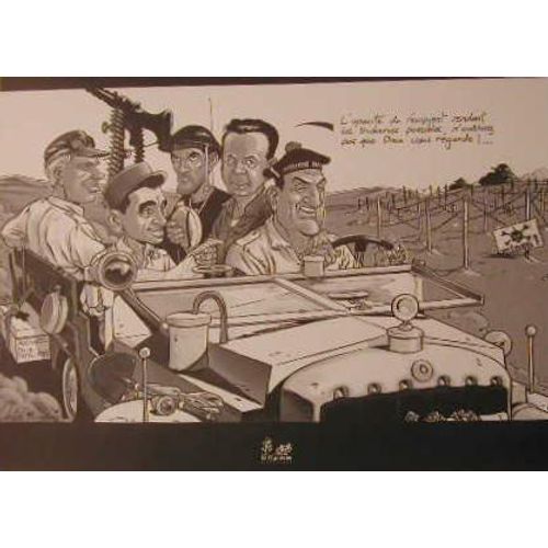 Sylvain Vallee - La Jeep - Lino Ventura - Affiche / Poster Envoi En Tube