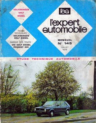 Revue Technique Automobile  N° 145 : Revue Technique Volkswagen Golf Diesel