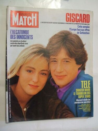 Paris Match N°1980 08,05,1987  N° 1980 : Sabatier. Giscard