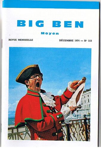 Big Ben Moyen N°113 Déc 1974  N° 113