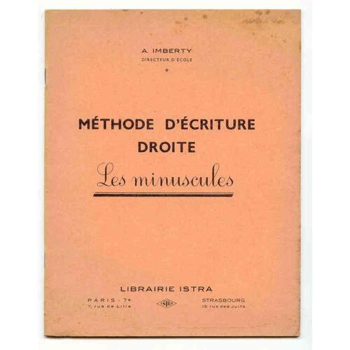 Méthode D'écriture Droite Les Minuscules