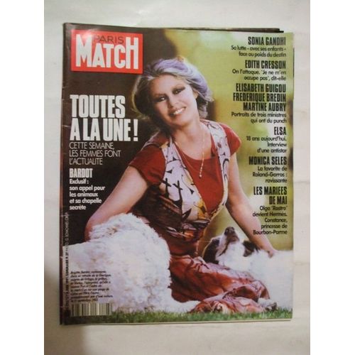 Paris Match  N° 2193 : Toutes A La Une! Bardot