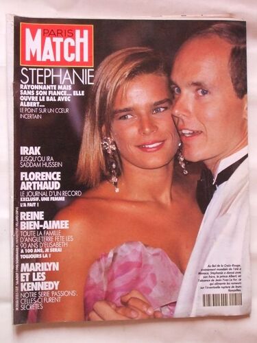 Paris Match  N° 2151 : Stephanie. Irak. Florence Arthaud.Marilyn Et Les Kennedy