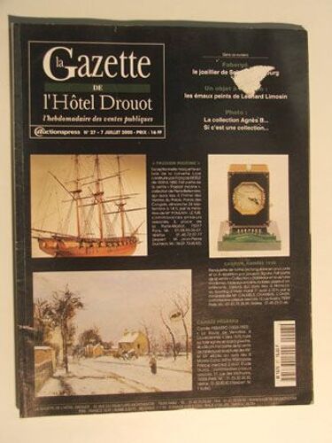 La Gazette De L Hôtel Drouot - N°27 - 7 Juillet 2000