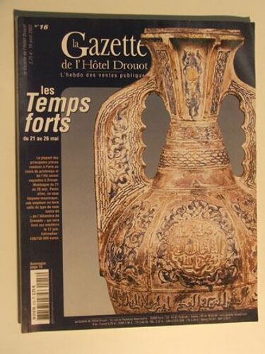 La Gazette De L Hôtel Drouot - N°16 - 19 Avril 2002