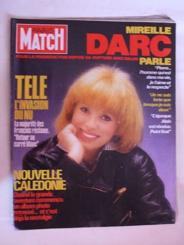 Paris Match  N° 1860 : Mirelle Darc. Tele L'invasion Du Nu. Nouvelle Caledonie